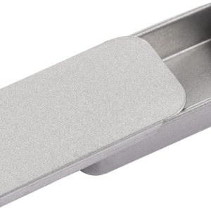 10Pcs Portable Empty Tin Containers Slide Top Metal Tin Mini Storage Box for Lip Balm Solid Perfumes Cosmetic Sample Silver One Size
