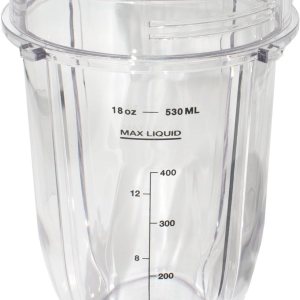 Blendin Replacement Cup Jar, Compatible with Nutri Ninja Auto-iQ 1000W and Duo Blenders (18 Ounce Cup)