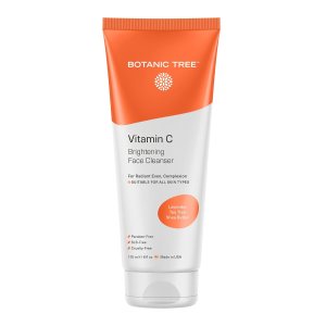Botanic Tree Vitamin C Face Wash – Facial Cleanser for All Skin Types, Aging Skin, Dry Skin, Minimizing Acne scars, Brightening, Reduce Breakouts – Face Wash for Women & Men