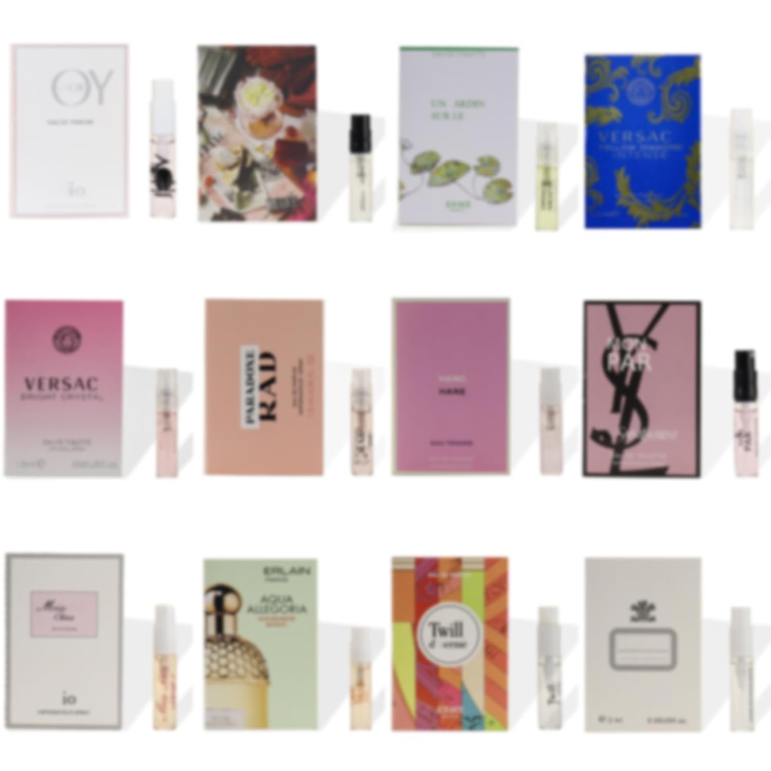 12 Piece Designer Fragrance Samples for Women. High End Perfume Miniatures Travel Set Spray Perfume (Pack of 12) 12 Piece Designer Fragrance Samples for Women. High End Perfume Miniatures Travel Set Spray Perfume (Pack of 12)