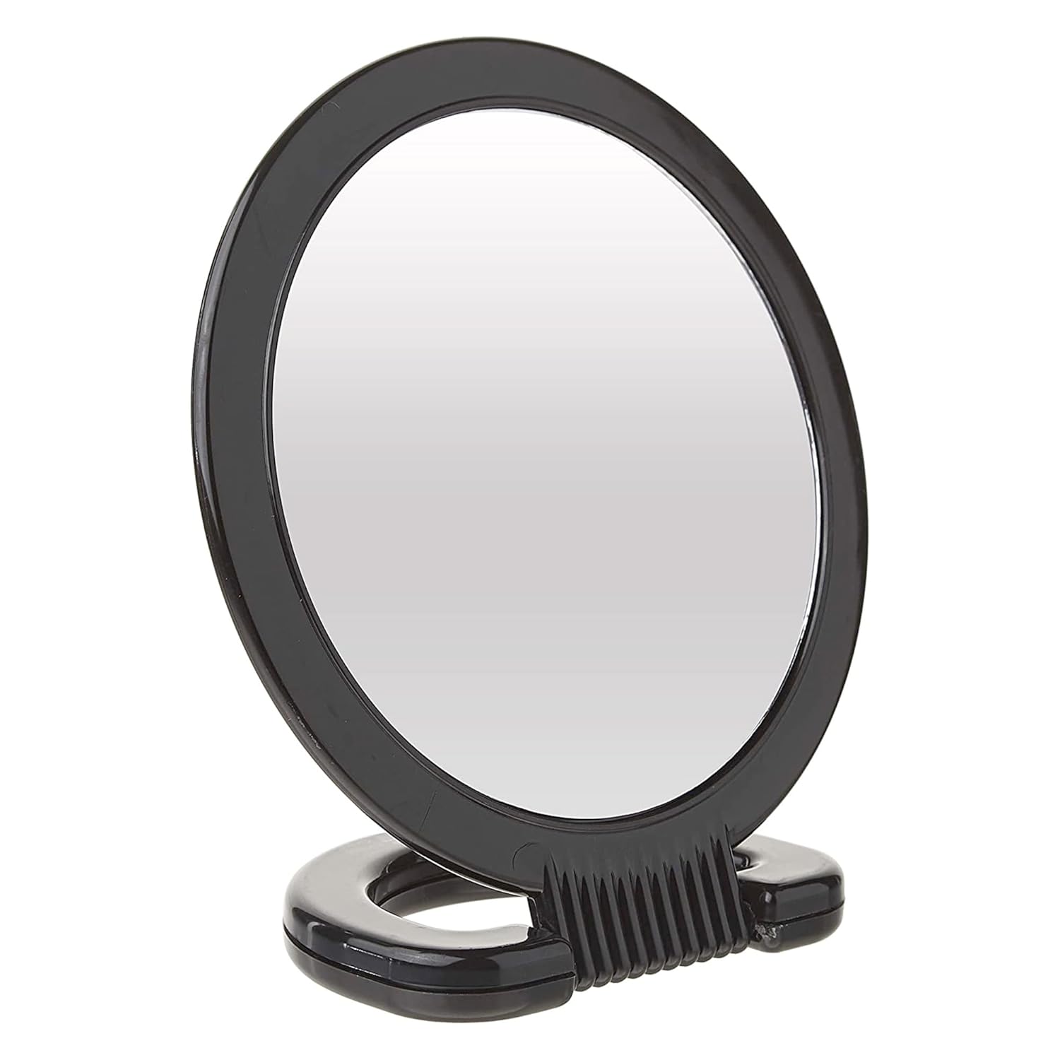 Diane Hand Mirror – 1X 3X Magnifying Hand Held Mirror, Double Sided Vanity Makeup Mirror with Folding Stand Hand Mirror for Women, Men, Salon, Barber, Shaving, and Travel, Medium 6″ x 10″ In Black Diane Hand Mirror – 1X 3X Magnifying Hand Held Mirror, Double Sided Vanity Makeup Mirror with Folding Stand Hand Mirror for Women, Men, Salon, Barber, Shaving, and Travel, Medium 6″ x 10″ In Black