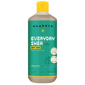 Alaffia EveryDay Shea Body Wash – Naturally Helps Moisturize and Cleanse without Stripping Natural Oils with Shea Butter, Neem, and Coconut Oil, Fair Trade, Vanilla Mint 16 Fl Oz
