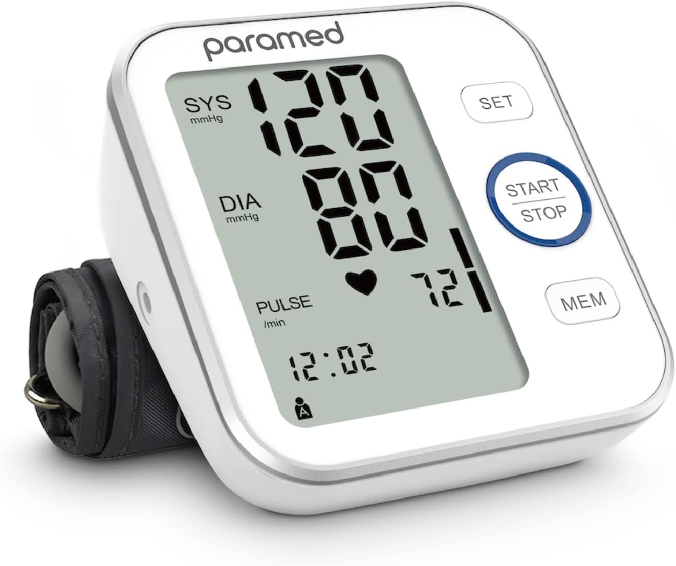 Paramed Blood Pressure Monitor – Bp Machine – Automatic Upper Arm Blood Pressure Cuff 8.7-16.5 inches – Large LCD Display 120 Sets Memory – Device Bag & Batteries Included Paramed Blood Pressure Monitor – Bp Machine – Automatic Upper Arm Blood Pressure Cuff 8.7-16.5 inches – Large LCD Display 120 Sets Memory – Device Bag & Batteries Included