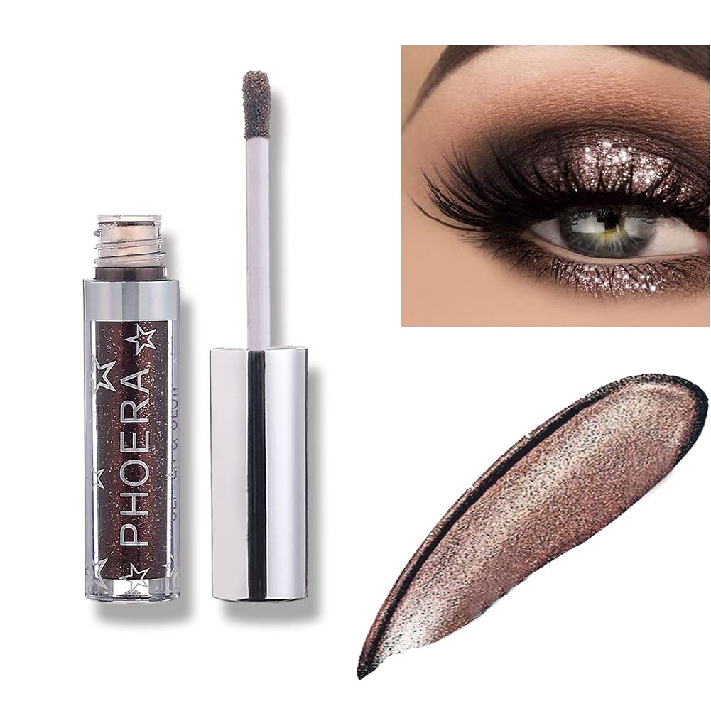 Glitter Eyeshadow,Makeup For Eyes Liquid Shimmer Sparkle Glow Light Colors Pencil Stick Shiny Long Lasting Waterproof Shining Eye Shadow Sets Metallic Pigments Metals Gloss Sparkling Pen Kit (A107) Glitter Eyeshadow,Makeup For Eyes Liquid Shimmer Sparkle Glow Light Colors Pencil Stick Shiny Long Lasting Waterproof Shining Eye Shadow Sets Metallic Pigments Metals Gloss Sparkling Pen Kit (A107)