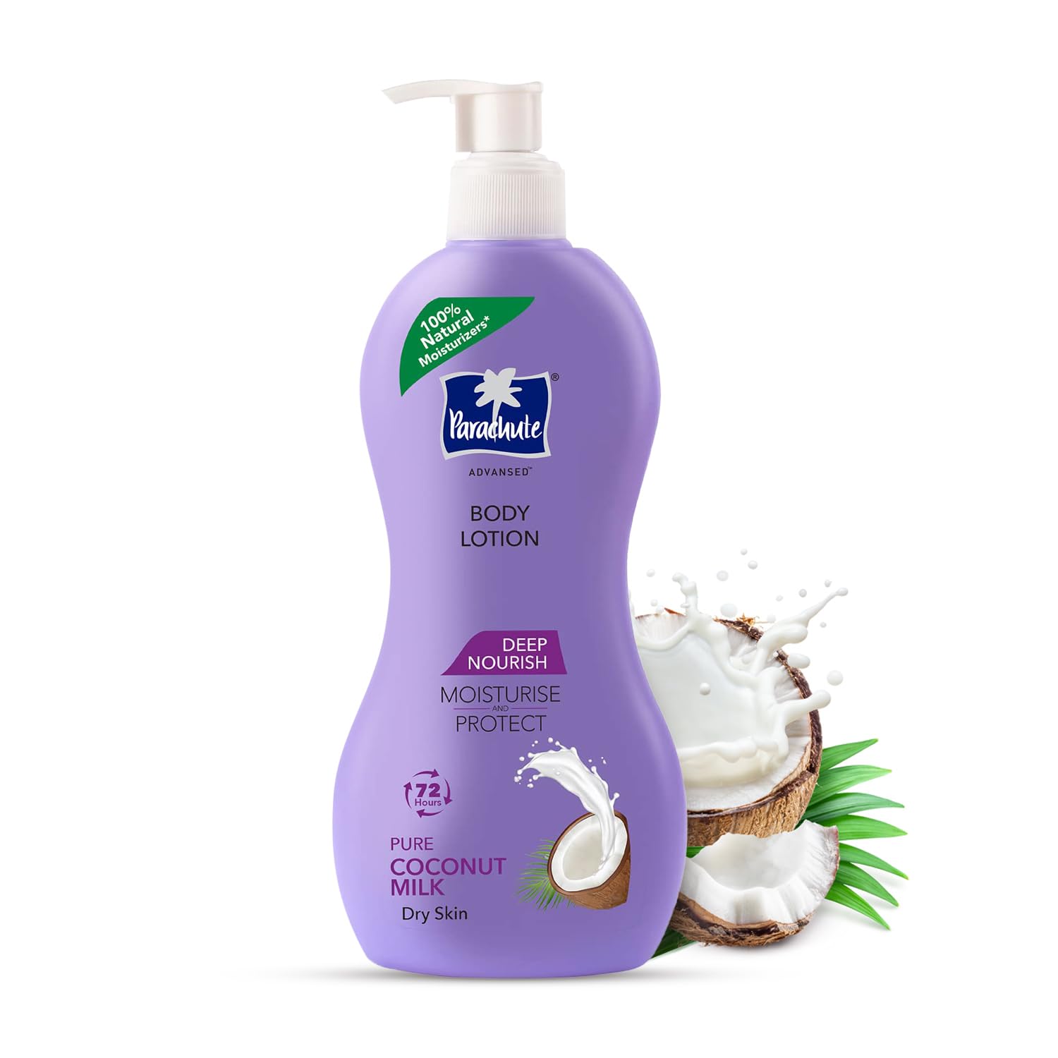 Parachute Advansed Deep Nourish Body Lotion with Pure Coconut Milk| For Women & Men |Restore Dry Skin| 100% Natural, 72h moisturization |13.5 Fl.oz. Parachute Advansed Deep Nourish Body Lotion with Pure Coconut Milk| For Women & Men |Restore Dry Skin| 100% Natural, 72h moisturization |13.5 Fl.oz.