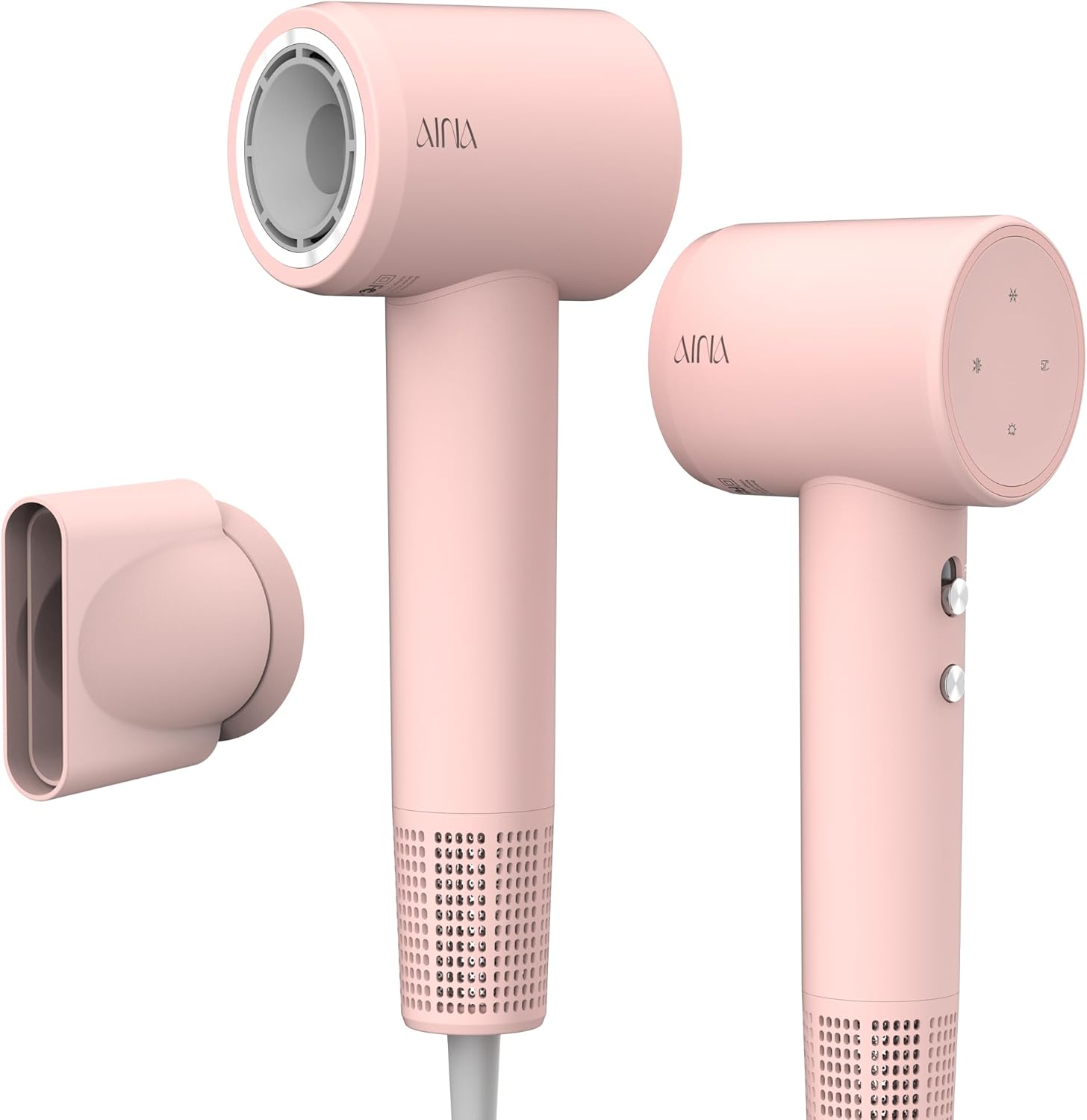 AINA Hair Dryer, Blow Dryer – Brushless Motor, 110,000 RPM Lightweight, Ionic Travel 110V/ALCI Plug(Baby Pink) AINA Hair Dryer, Blow Dryer – Brushless Motor, 110,000 RPM Lightweight, Ionic Travel 110V/ALCI Plug(Baby Pink)