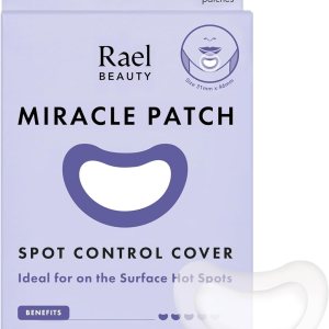 Rael Pimple Patches, Miracle Patches Large Spot Control Cover – Hydrocolloid Acne Patches for Face, Strip for Breakouts, Zit, Blemish Spot, Facial Stickers, All Skin Types, Vegan (10 Count)