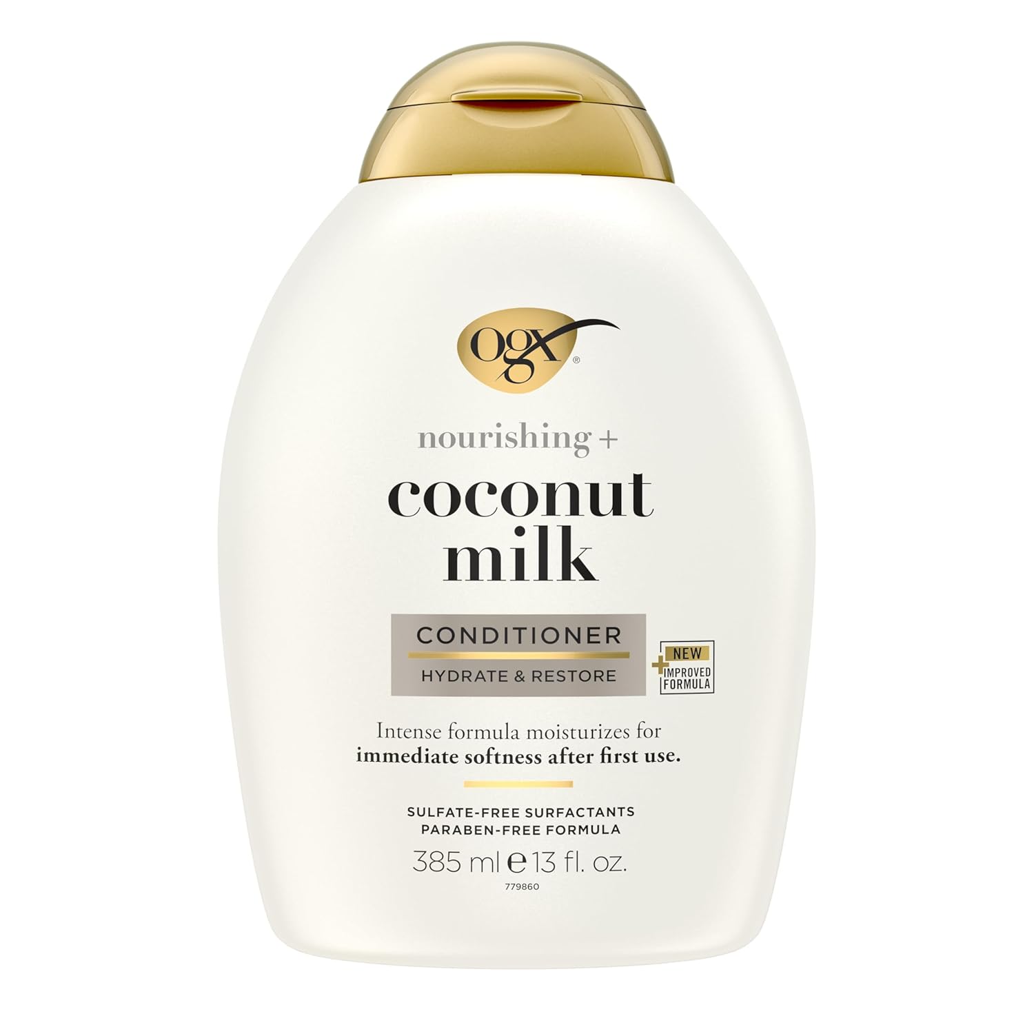 OGX Nourishing + Coconut Milk Conditioner, Hydrating & Restoring Conditioner Moisturizes for Soft Hair After the First Use, Parabens-Free, Sulfate-Free Surfactants, 13 fl. Oz OGX Nourishing + Coconut Milk Conditioner, Hydrating & Restoring Conditioner Moisturizes for Soft Hair After the First Use, Parabens-Free, Sulfate-Free Surfactants, 13 fl. Oz