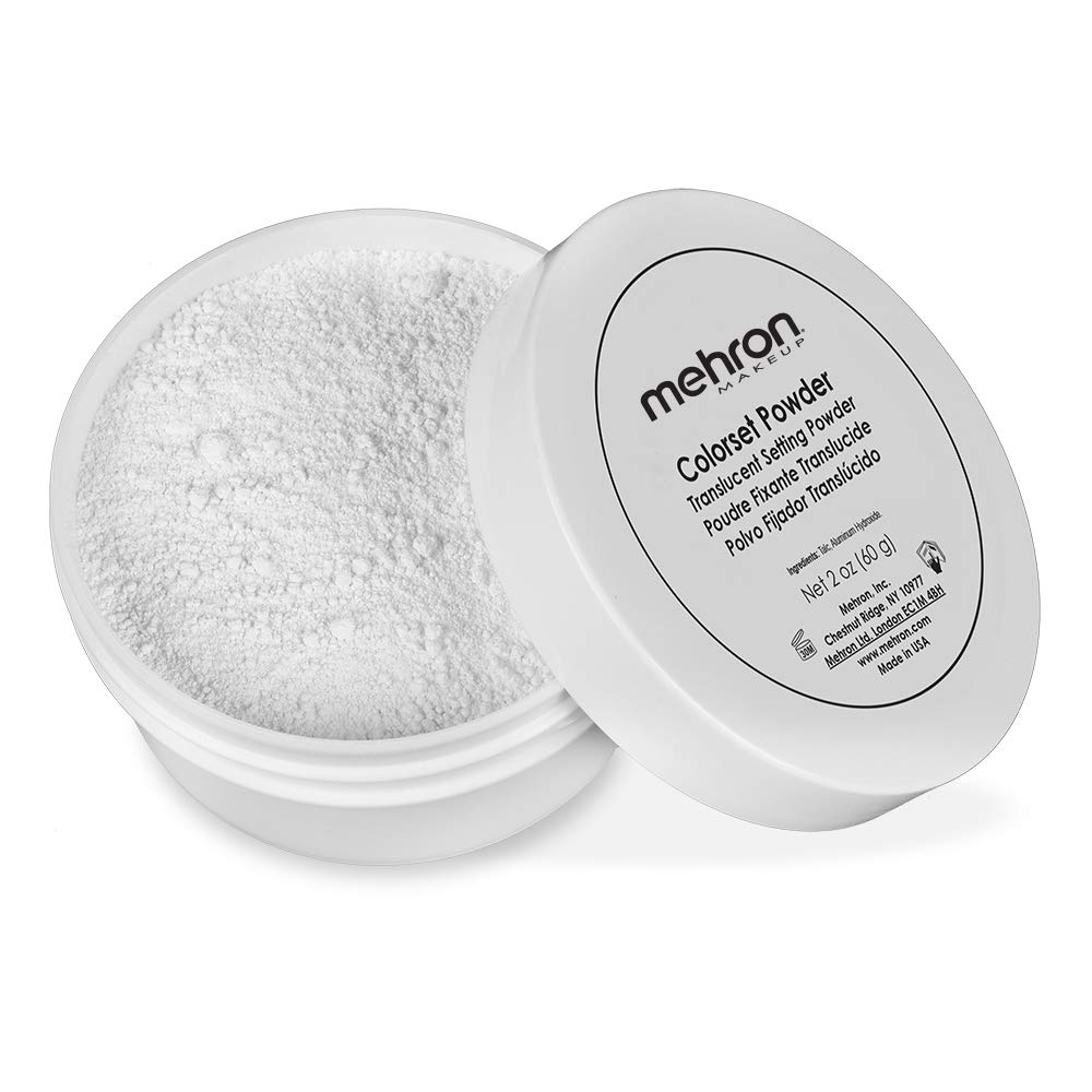 Mehron Makeup Colorset Powder | Translucent Powder Setting Powder | Face Powder For Special Effects, Halloween, & Film 2 oz (60 g) Mehron Makeup Colorset Powder | Translucent Powder Setting Powder | Face Powder For Special Effects, Halloween, & Film 2 oz (60 g)