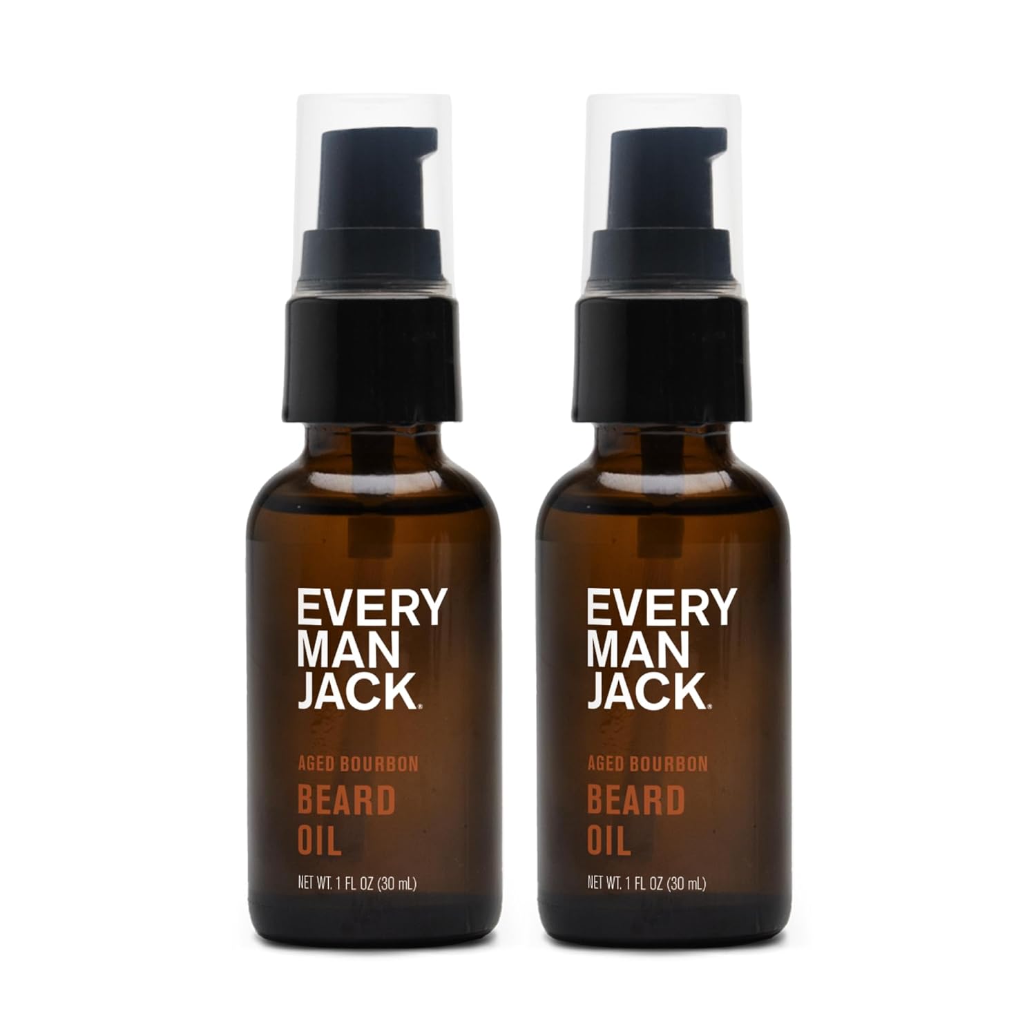Every Man Jack Beard Oil for Men – Subtle Aged Bourbon Scent – Naturally Moisturize and Softens Beard w/Shea Butter & Argan Oil – 1 fl oz (2 pack) Every Man Jack Beard Oil for Men – Subtle Aged Bourbon Scent – Naturally Moisturize and Softens Beard w/Shea Butter & Argan Oil – 1 fl oz (2 pack)