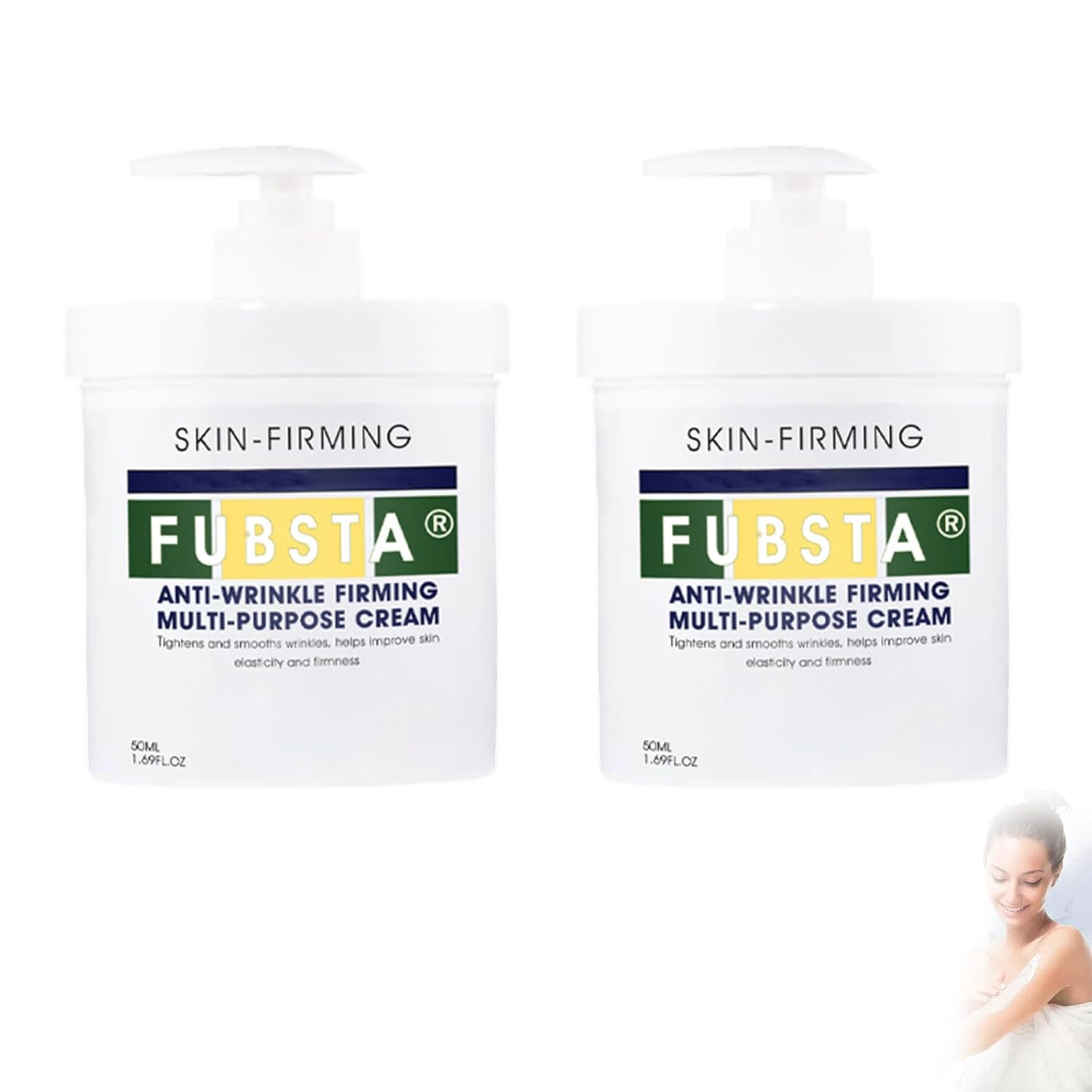Fubsta Advanced Firming & Wrinkle-Reducing Cream,Firming Youth Cream,Body&Face Moisturizer,24-Hour Moisture Skin Care, Lightweight & Non-Greasy, Pump Bottle,100 ML (2Bottles, 100ml) Fubsta Advanced Firming & Wrinkle-Reducing Cream,Firming Youth Cream,Body&Face Moisturizer,24-Hour Moisture Skin Care, Lightweight & Non-Greasy, Pump Bottle,100 ML (2Bottles, 100ml)