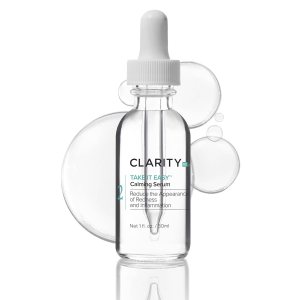 ClarityRx Take It Easy Calming Face Serum, Natural Plant-Based Anti-Redness Treatment for Sensitive Skin & Rosacea