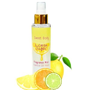 LEMON SUGAR Soft & Fresh Women’s Body Mist, Fine Fragranced Body Perfume Misting Spray, Sensual light scent Fragrance, Hair & Body Spritz Essential Oils 6oz. (Lemon Sugar)