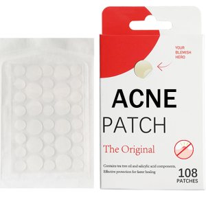 Zit Patches for Acne, 108Pcs Tea Tree Oil Acne Patches, Clear Invisible Pimple Patches, Hydrocolloid Acne Patches, 2 Sizes Acne Spot Dots Stickers for Face, Day and Night Dots for Spots Acne Patches