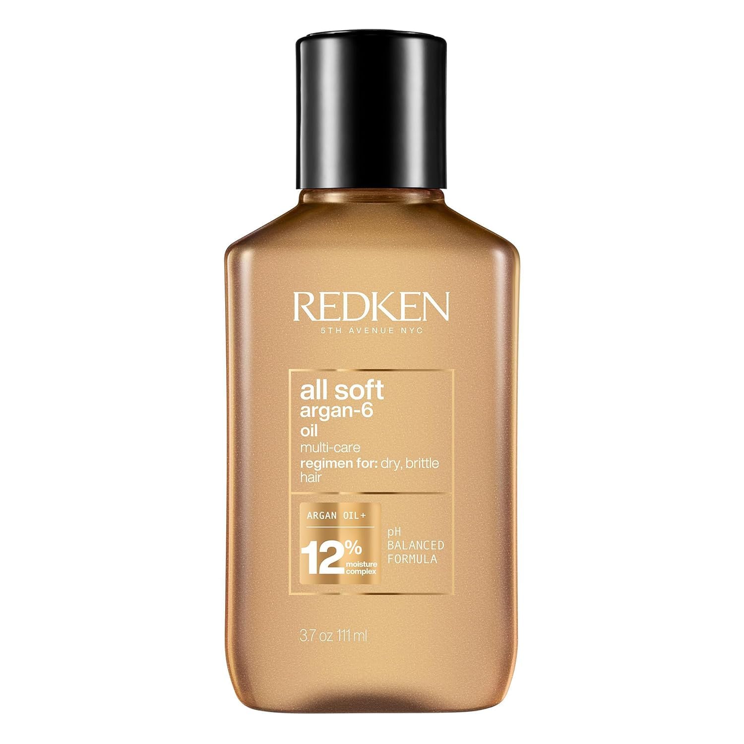 Redken Hair Oil, With Argan -6 Oil & Moisture Complex, Adds Softness and Boosts Shine, For Dry & Brittle Hair, Deeply Conditions and Moisturizes, All Soft Argan-6 Oil, 3.7 fl.oz. Redken Hair Oil, With Argan -6 Oil & Moisture Complex, Adds Softness and Boosts Shine, For Dry & Brittle Hair, Deeply Conditions and Moisturizes, All Soft Argan-6 Oil, 3.7 fl.oz.