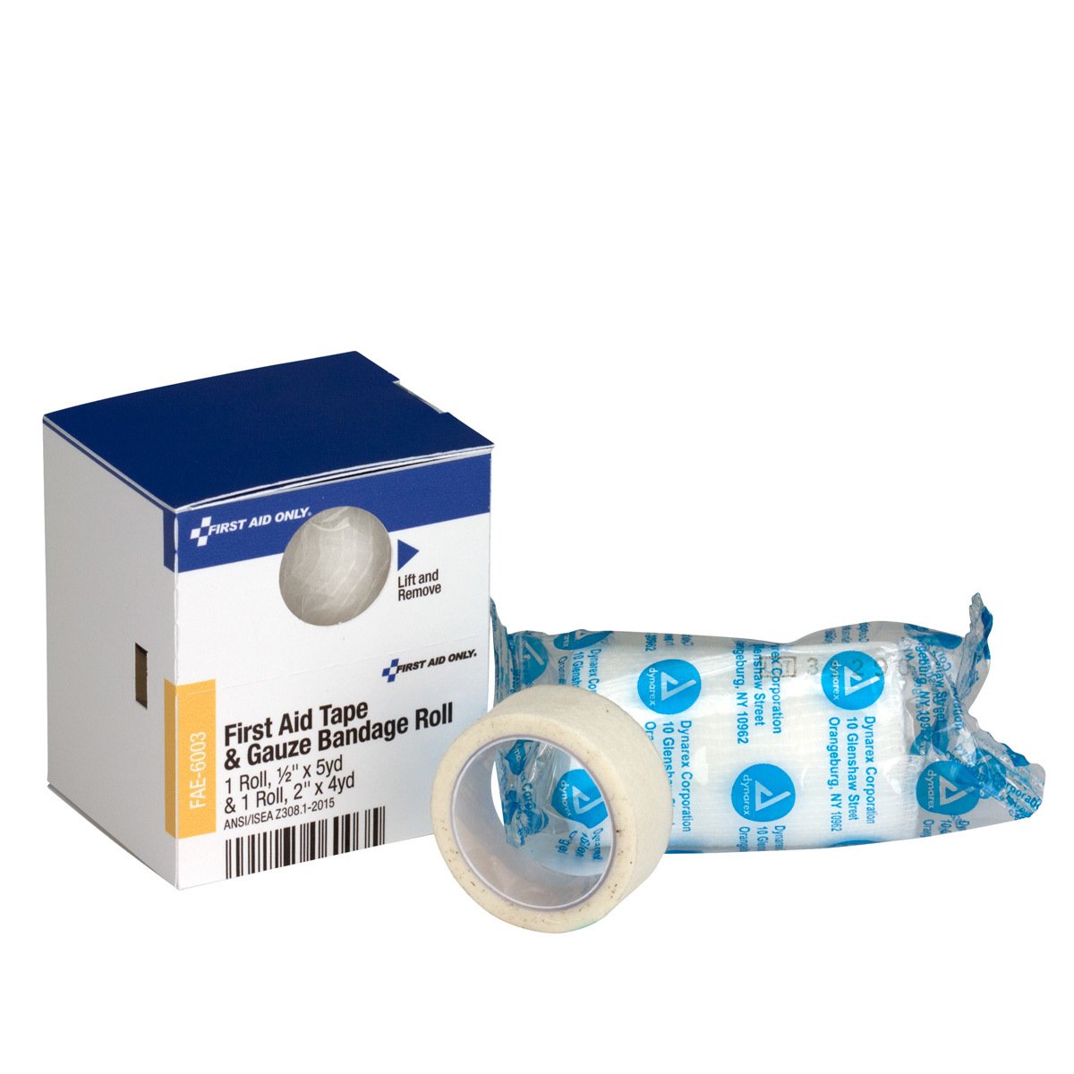 First Aid Only FAE-6003: Sc Refill 1/2″ X5 Yd. First Aid Tape and 2″ Conforming Gauze First Aid Only FAE-6003: Sc Refill 1/2″ X5 Yd. First Aid Tape and 2″ Conforming Gauze