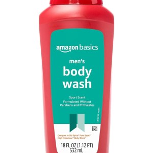 Amazon Basics Men’s Body Wash, Sport Scent, 18 fluid ounce, Pack of 1