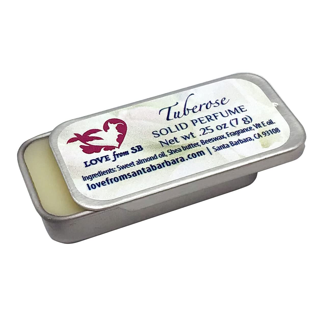 Compact Personal Tuberose Solid Perfume | Luxurious Artisan Spa Gift for Her | Convenient, fits in your purse or travel bag | Tuberose Perfume Compact Personal Tuberose Solid Perfume | Luxurious Artisan Spa Gift for Her | Convenient, fits in your purse or travel bag | Tuberose Perfume