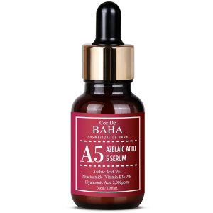 Azelaic Acid 5% Facial Serum with Niacinamide – Fast Rosacea Skin Care Product + Reduce Cystic Acne Scar + Redness Relief Face + Pimple Pigmentation Blackhead, 1 Fl Oz (30ml) (5% Azelaic Acid)