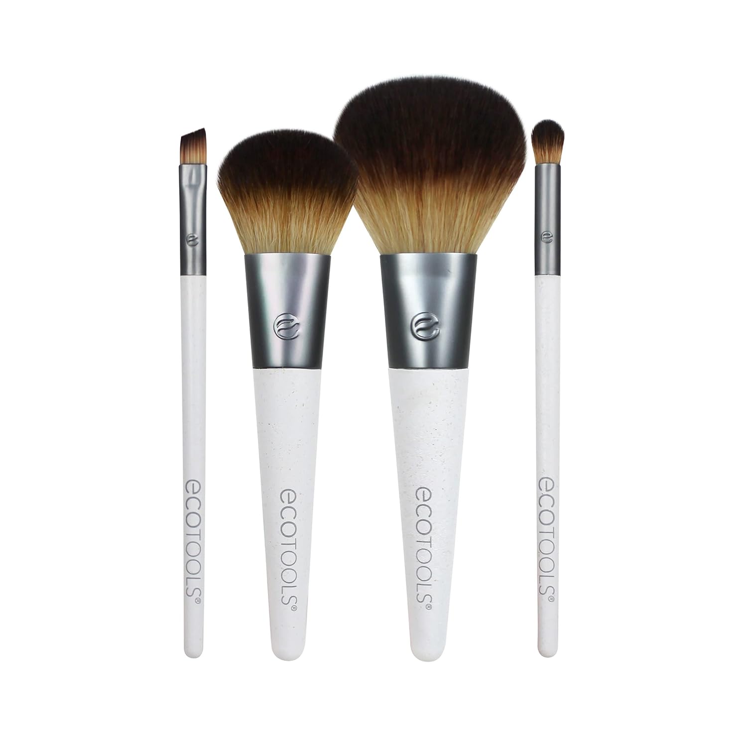 EcoTools On-The-Go Makeup Brush Kit, Travel-Friendly Brush Set, Mini-Size Makeup Tools for Powders, Blush, Bronzer, & Eyeshadows, Eco-Friendly, Synthetic Bristles, Cruelty-Free & Vegan, 5 Piece Set EcoTools On-The-Go Makeup Brush Kit, Travel-Friendly Brush Set, Mini-Size Makeup Tools for Powders, Blush, Bronzer, & Eyeshadows, Eco-Friendly, Synthetic Bristles, Cruelty-Free & Vegan, 5 Piece Set