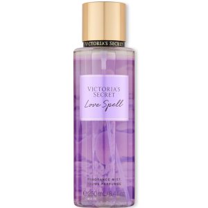 Victoria’s Secret Love Spell Mist, Body Spray for Women, Notes of Cherry Blossom and Fresh Peach Fragrance, Love Spell Collection (8.4 oz)