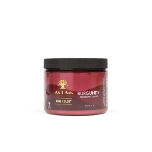 As I Am Curl Color – Burgundy – 6 ounce – Color & Curling Gel – Temporary Color – Medium Hold – Vegan & Cruelty Free