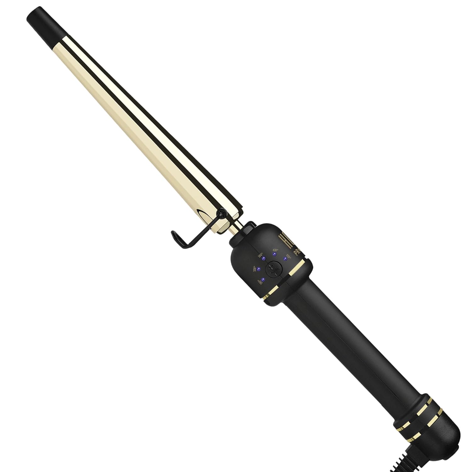 HOT TOOLS 24K Gold Extended Barrel Oval Tapered Curling Wand for Bouncy Curls | No Clamp for Quick and Easy Styling, Fan-Favorite 24K Gold Technology for Long-Lasting Results HOT TOOLS 24K Gold Extended Barrel Oval Tapered Curling Wand for Bouncy Curls | No Clamp for Quick and Easy Styling, Fan-Favorite 24K Gold Technology for Long-Lasting Results