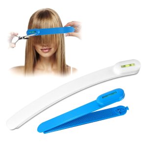 Professional Hair Cutting Tools, Easy-to-Use Hair Cutting Kit for Women, DIY Home Hair Cutting Clips for Bangs, Layers and Split Ends, Practical Hair Cutting Guide, Blue