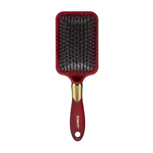 Conair Velvet Touch hair brush – Detangling hair brush – Ideal for all hair types – Paddle Cushion – Soft Touch Handle – Colors at random – 1 Count