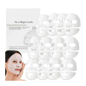 Bio-collagen Real Deep Mask Collagen Face Mask Collagen Mask Deep Collagen Anti Wrinkle Lifting Mask Bio Collagen Face Mask Bio Collagen Face Mask Overnight(12PCS)