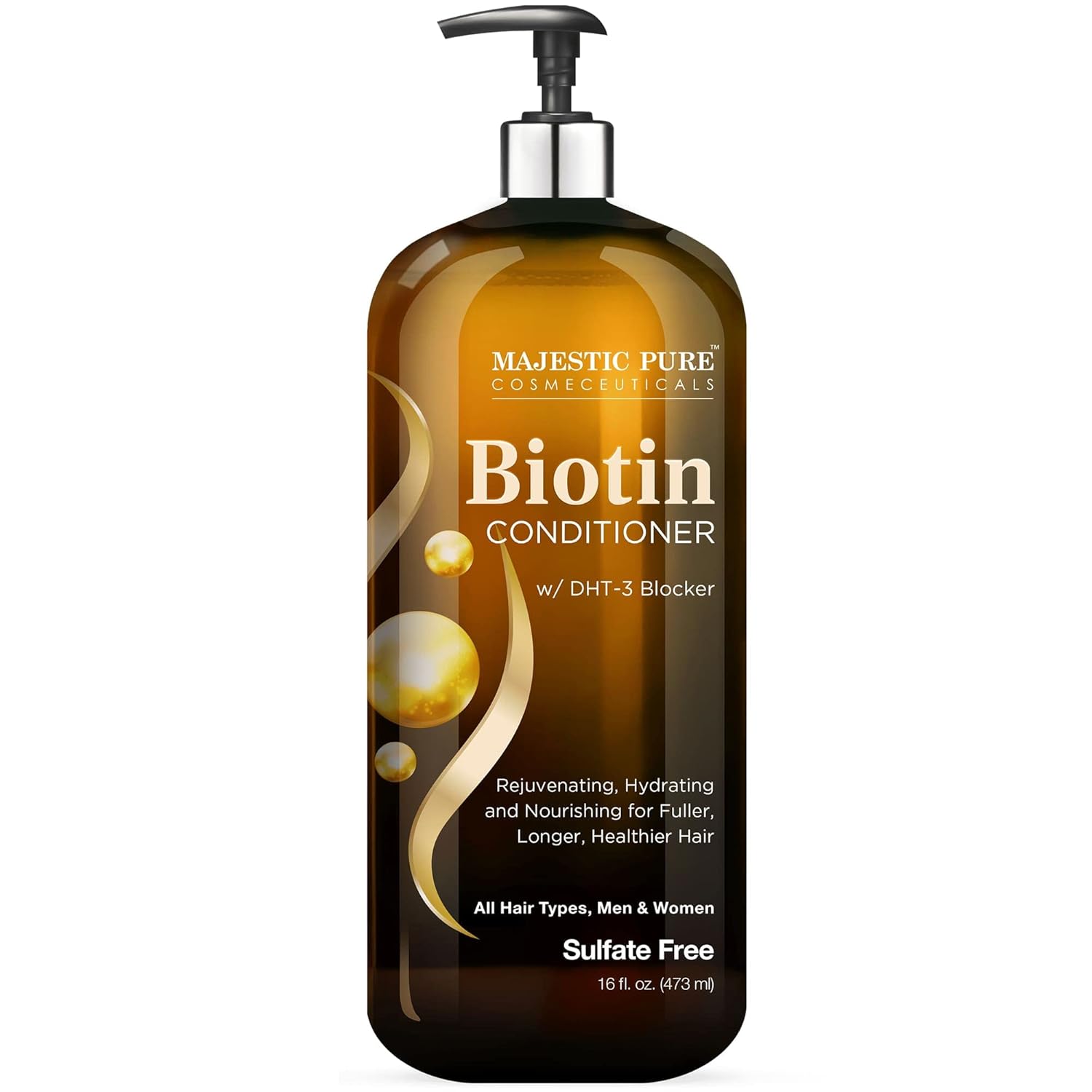 MAJESTIC PURE Biotin Conditioner for Hair Loss – Thickening & Volumizing Conditioner, with DHT-3 Blocker, Keratin & Rosemary Oil, Sulfate Free, All Hair Types Hair Conditioner, 16 fl oz MAJESTIC PURE Biotin Conditioner for Hair Loss – Thickening & Volumizing Conditioner, with DHT-3 Blocker, Keratin & Rosemary Oil, Sulfate Free, All Hair Types Hair Conditioner, 16 fl oz