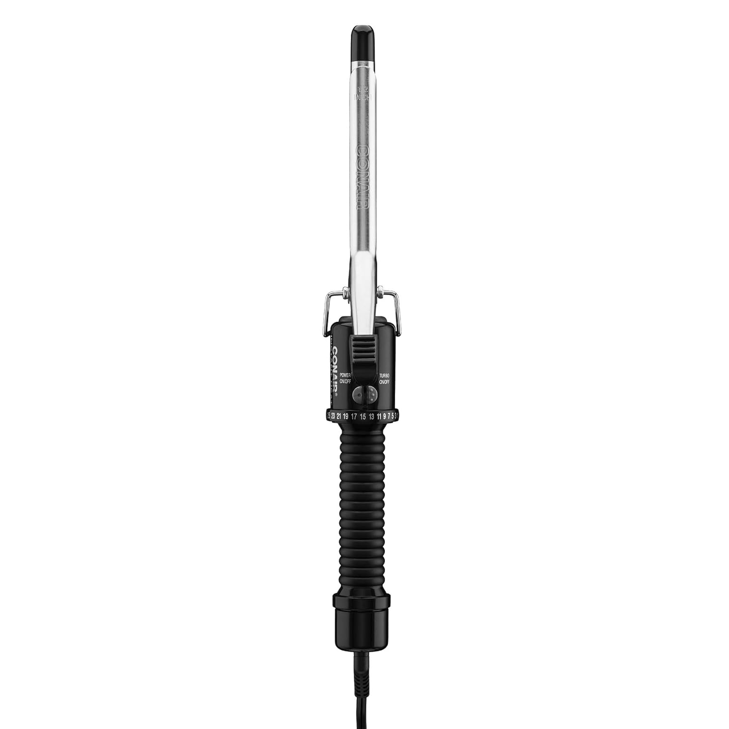 Conair Instant Heat 1/2-Inch Curling Iron, 1/2-inch barrel produces spiral curls – for use on short to medium hair Conair Instant Heat 1/2-Inch Curling Iron, 1/2-inch barrel produces spiral curls – for use on short to medium hair