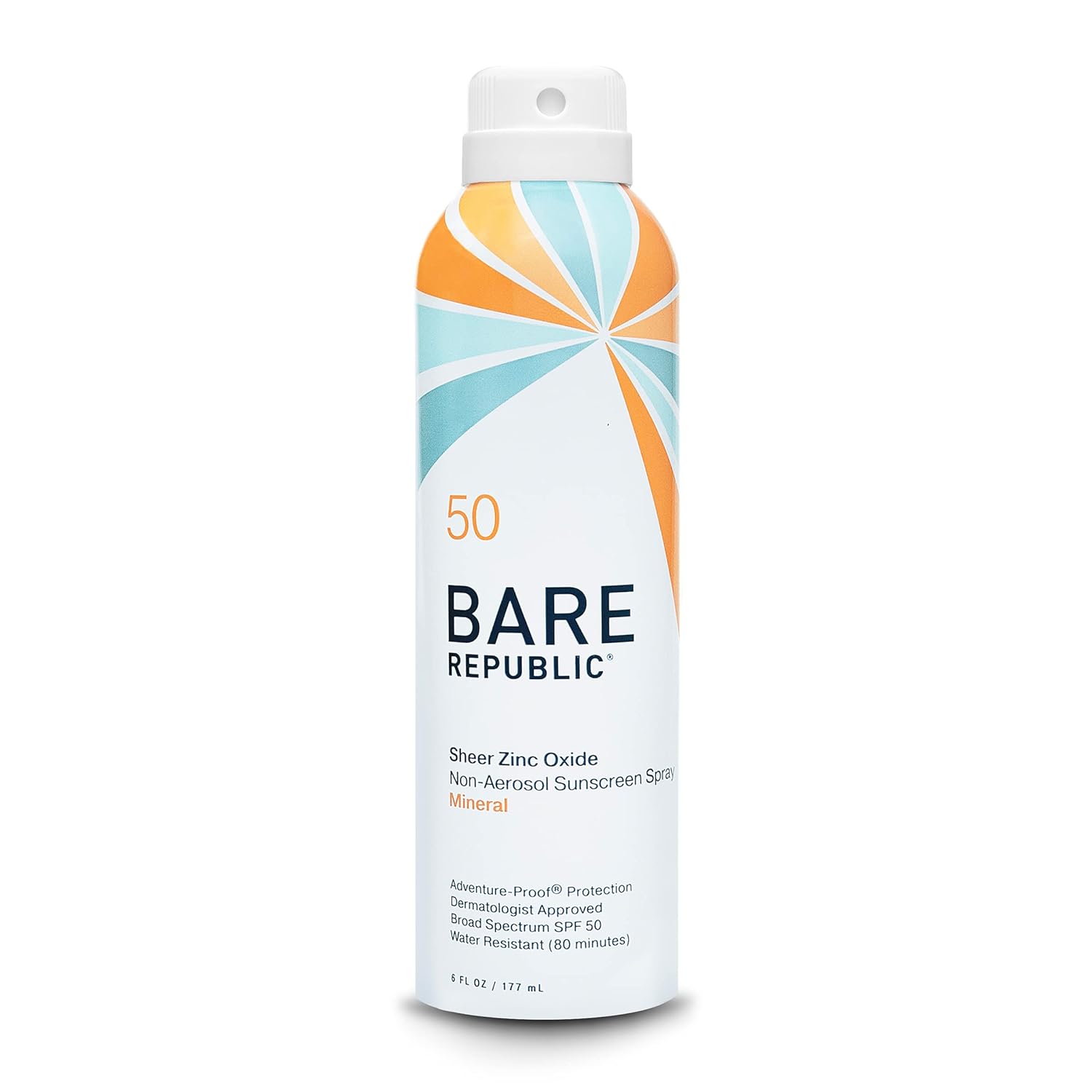 Bare Republic Mineral Sunscreen SPF 50 Sunblock Spray, Sheer and Non-Greasy Finish, Vanilla Coco Scent, 6 Fl Oz Bare Republic Mineral Sunscreen SPF 50 Sunblock Spray, Sheer and Non-Greasy Finish, Vanilla Coco Scent, 6 Fl Oz