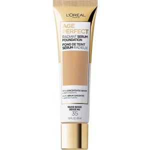 L’Oreal Paris Age Perfect Radiant Serum Foundation with SPF 50, Nude Beige, 1 Ounce