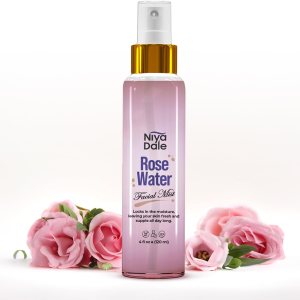 Rose Water Spray for Face – 4 oz (118ml) – Dewy Setting Facial Spray and Hydrating Face Mist – Pure Distilled Rosewater Face and Body Spray – Natural Toner for Glowing Skin