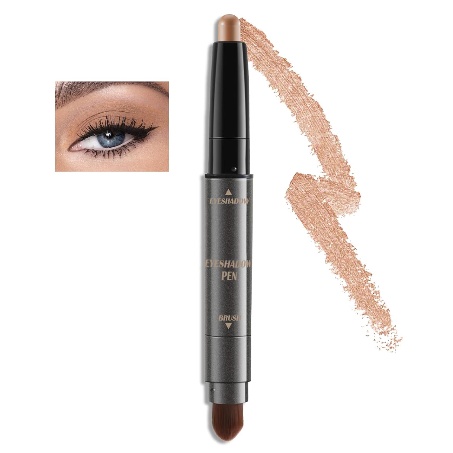 Boobeen Eyeshadow Pencil, Cream Eyeshadow Stick with Blending Brush, Shimmer and Matte Eye Shadow Stick, Waterproof & Long-lasting Boobeen Eyeshadow Pencil, Cream Eyeshadow Stick with Blending Brush, Shimmer and Matte Eye Shadow Stick, Waterproof & Long-lasting