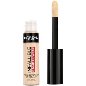 L’Oreal Paris Makeup Infallible Full Wear Waterproof Matte Concealer, Full Coverage, Ivory, 0.33 fl. oz.