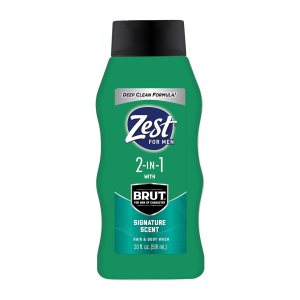 Zest Mens 2-in-1 Body Wash – Body Wash for Men – Cleanses Hair and Body – Refreshing Scent – Hydrating Body Soap – Ideal for All Skin Types – 20 oz