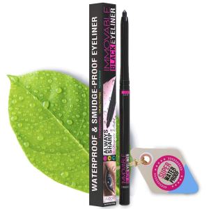 Mia Adora Best Cruelty Free Waterproof Eyeliner Pencil with Sharpener – All Day Smudgeproof Wear – Easy to Use & Perfect Eye Liner for Your Cat Eyes & Waterline – Immovable Makeup (Black)