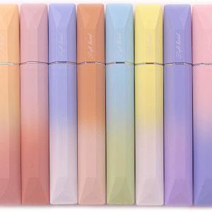 COLNK Pastel Highlighter Pen Set,Chisel Tip,Aesthetic highlighters Assorted Colors for Color Coding,Planner Journaling,No Bleed,12 Counts.