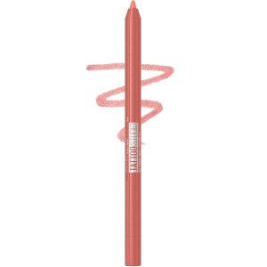 MAYBELLINE Tattoo Studio Sharpenable Eyeliner Pencil, 36 Hour Wear, Waterproof, Peach Pop, 1 Count