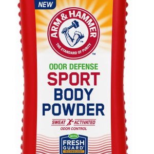 Arm & Hammer Sport Body Powder, Powder for Men and Women, Fresh Feeling, Talc Free, Aluminum Free Odor Defense with Baking Soda