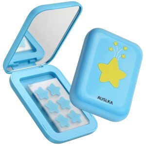 AUSLKA Star Pimple Patches – 150 Count – Hydrocolloid Pimple Patches,Cute Star Shape, Blue Colors,Spot Stickers For Face And Skin,Temporary Mirror