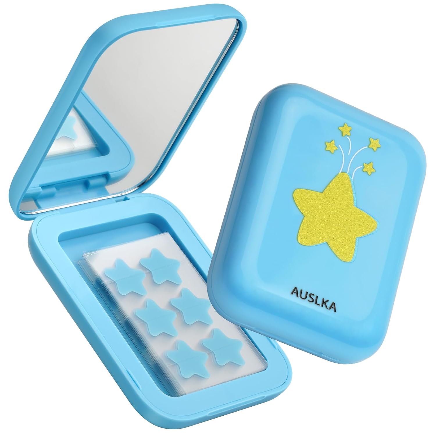 AUSLKA Star Pimple Patches – 150 Count – Hydrocolloid Pimple Patches,Cute Star Shape, Blue Colors,Spot Stickers For Face And Skin,Temporary Mirror AUSLKA Star Pimple Patches – 150 Count – Hydrocolloid Pimple Patches,Cute Star Shape, Blue Colors,Spot Stickers For Face And Skin,Temporary Mirror