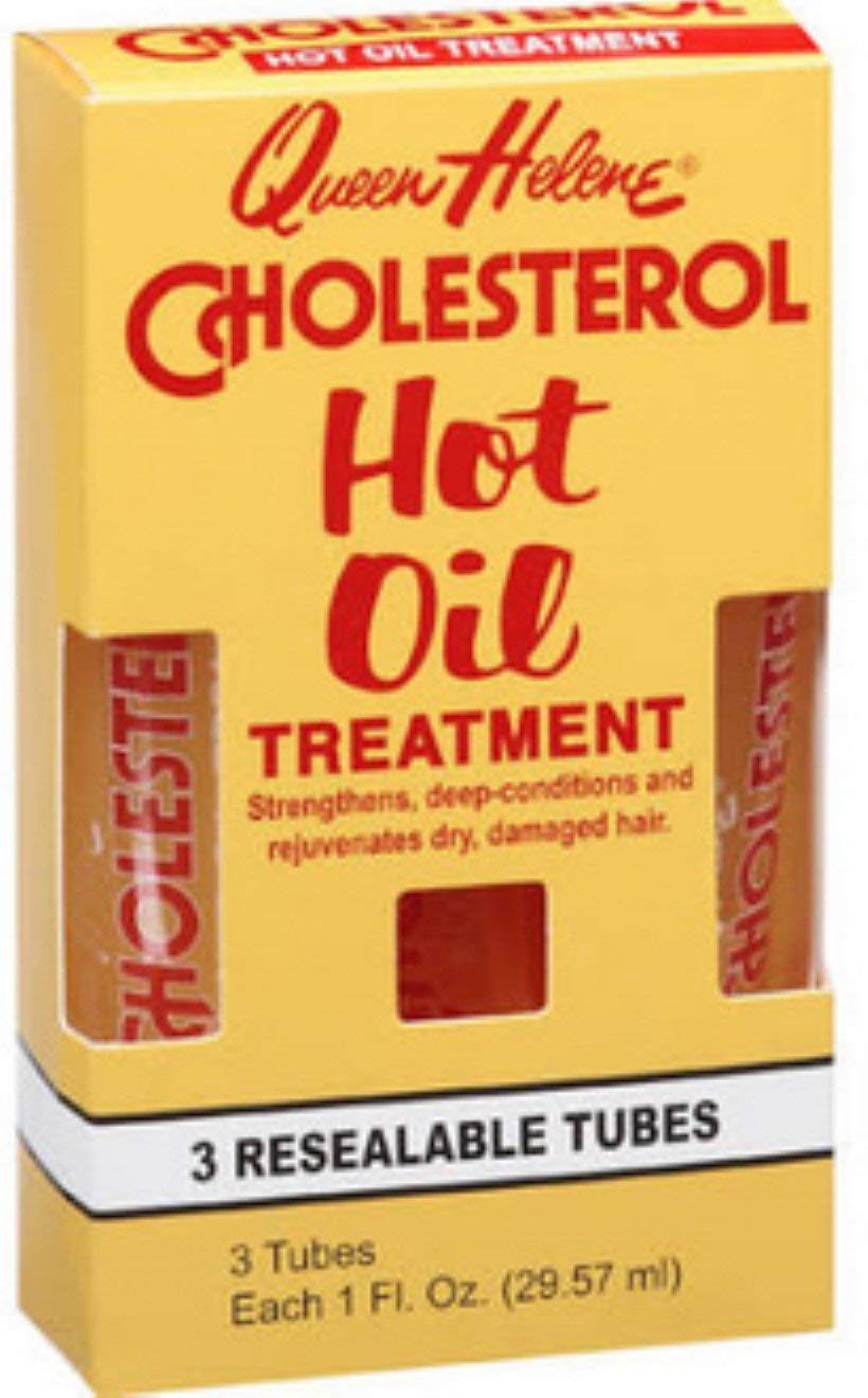 Queen Helene Cholesterol Hot Oil Treatment in Resealable Tubes, 3-1 fl oz (29.57 ml) tubes Queen Helene Cholesterol Hot Oil Treatment in Resealable Tubes, 3-1 fl oz (29.57 ml) tubes