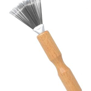 Hair Brush Cleaner with Metal Wire Rake for Hair Dust Lint Removal