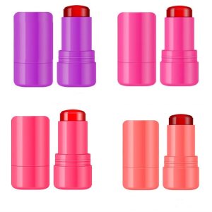 Beneath Lipstick, Cooling Jelly Lip and Cheek Stain, Cooling Water Jelly Lip Stain Cheek Stain, Milk Jelly Blush, Lip Stain Long Lasting Waterproof, Milk Cooling Water Jelly Tint
