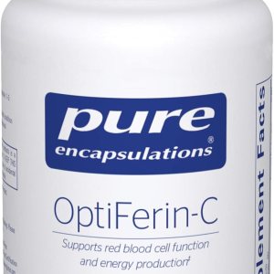 Pure Encapsulations OptiFerin-C – for Red Blood Cells & Energy – Iron Absorption Support – Energy Supplement* – Vitamin C Enriched – Gluten Free & Non-GMO – 60 Capsules