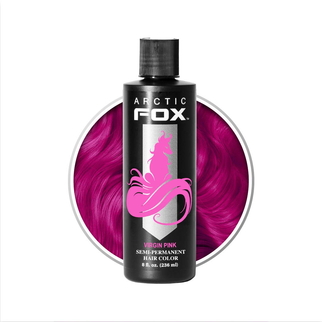 ARCTIC FOX Vegan and Cruelty-Free Semi-Permanent Hair Color Dye (8 Fl Oz, VIRGIN PINK) ARCTIC FOX Vegan and Cruelty-Free Semi-Permanent Hair Color Dye (8 Fl Oz, VIRGIN PINK)