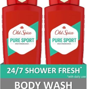 Old Spice High Endurance Body Wash for Men, Pure Sport Scent, 24 fl oz (Pack of 2)